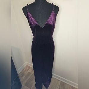 Purple romper (velvet)